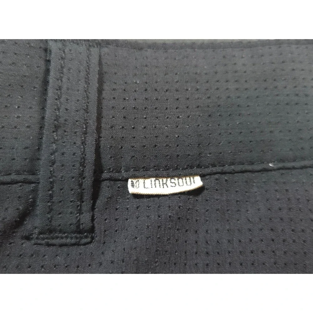 Linksoul Boardwalker Shorts Mens 34 Black Perforated Golf Performance Casual